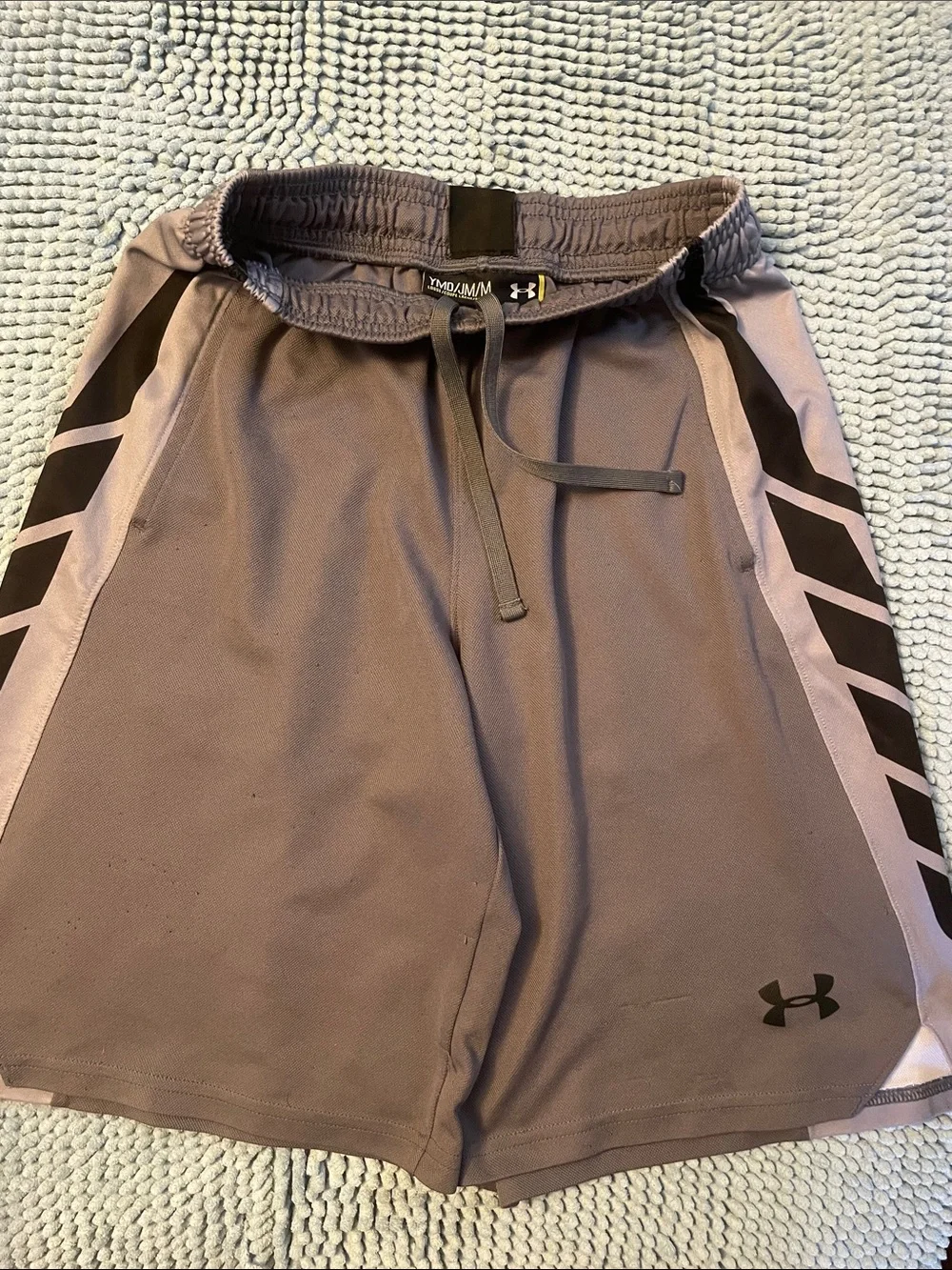 Set of 2 - Boys Under Armor Athletic Shorts - Black and Gray